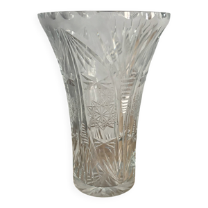 Vase en cristal taillé