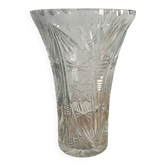 Vase en cristal taillé