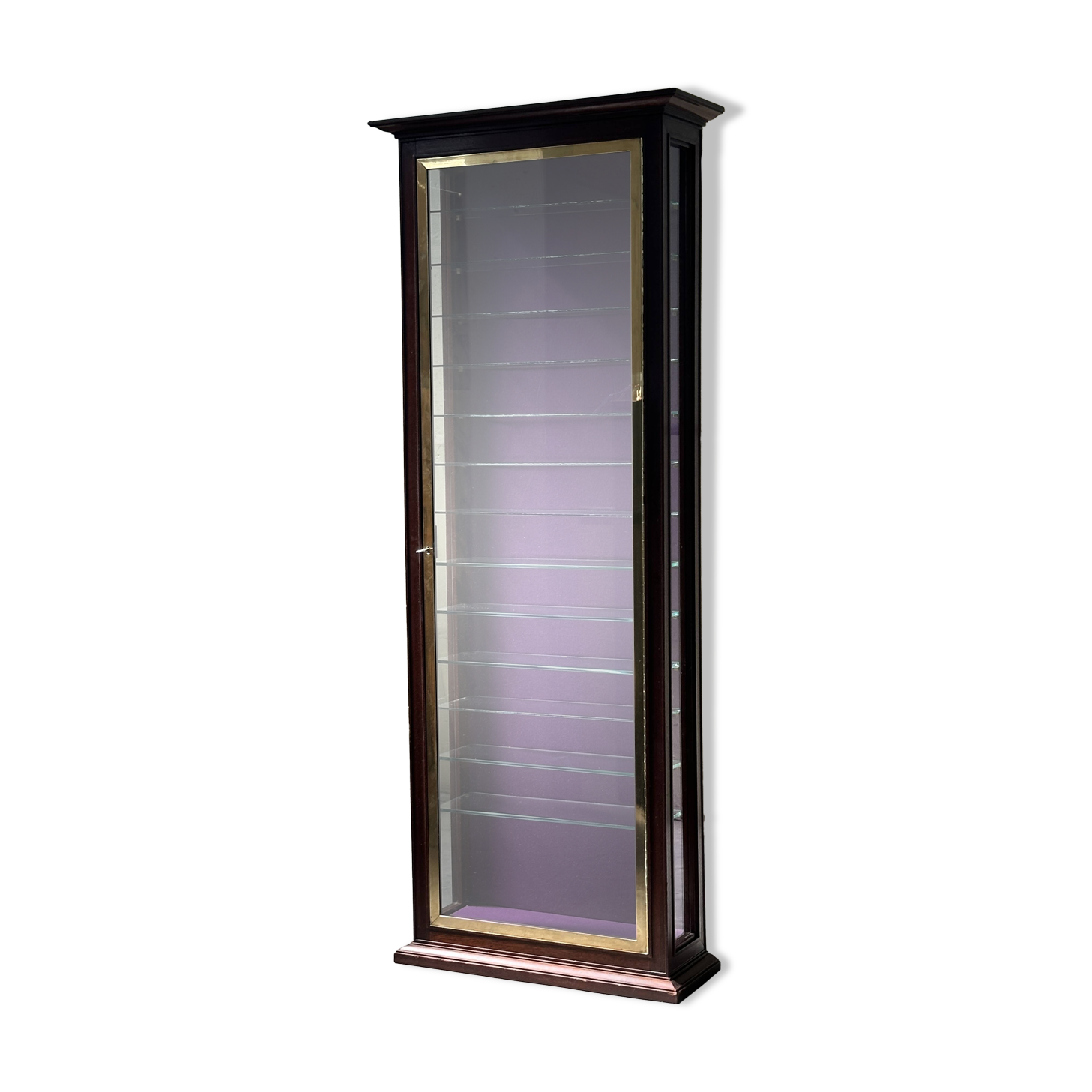 20th-Century “Pope Purple” Oak Display cabinet