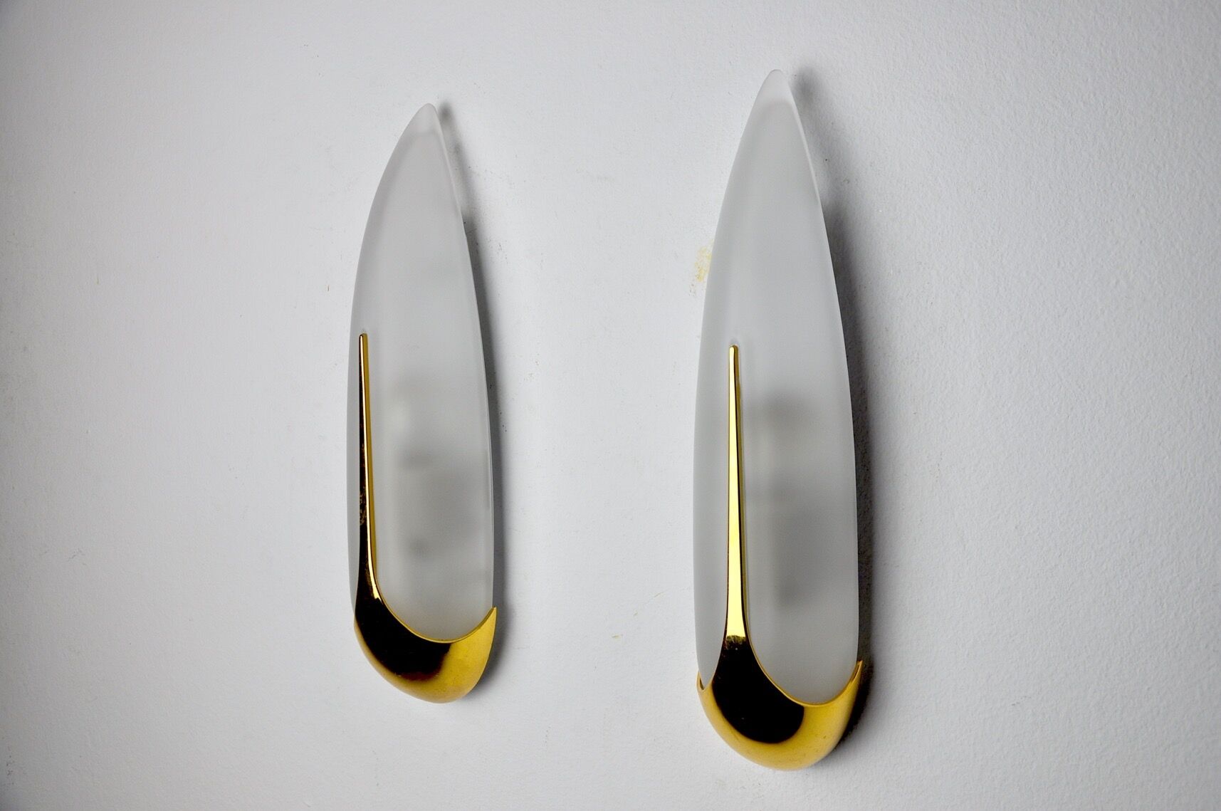 Paire d'appliques "épis" idearte espagne 1980