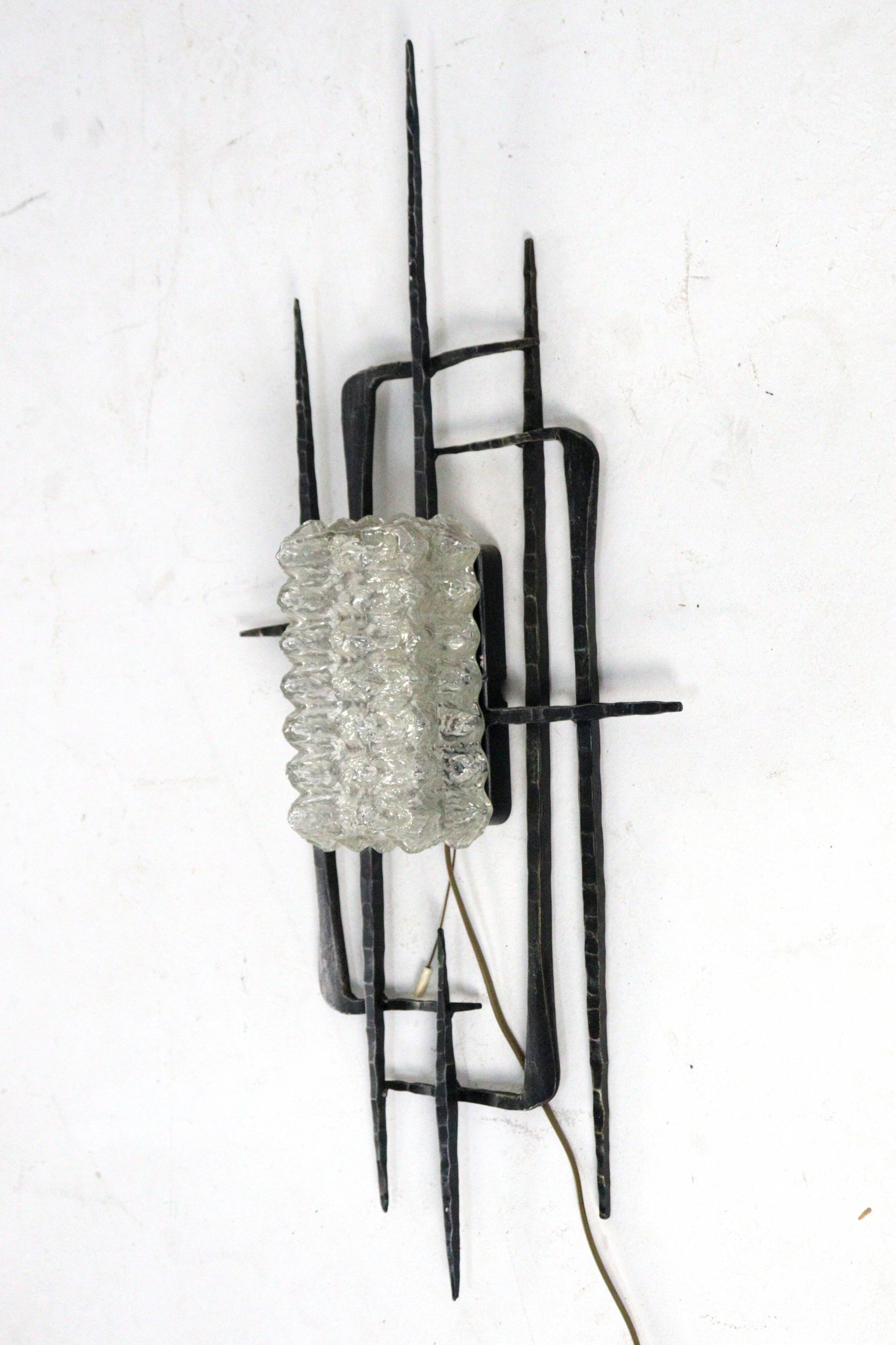 Brutalist vintage wall lamp
