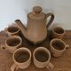Coffee maker and its 6 stoneware cups