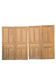 4 portes de placard anciennes en pitchpin