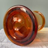 Amber brown glass medicine jar