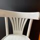 Vintage white lacquered bistro chair