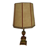 Old wooden foot lamp