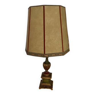 Lampe ancienne pied en bois