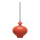 Mid-century Swedish space-age glass pendant lamp by Hans-Agne Jakobsson for Staff and Holmegaard, 1960s.