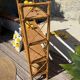 Vintage rattan bookshelf