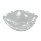 Murano clear glass shell bowl, by Gino Cenedese Italy, 1960