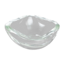 Murano clear glass shell bowl, by Gino Cenedese Italy, 1960