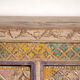 Antique polychrome carved low cabinet in pine – Xinjiang, circa 1900
