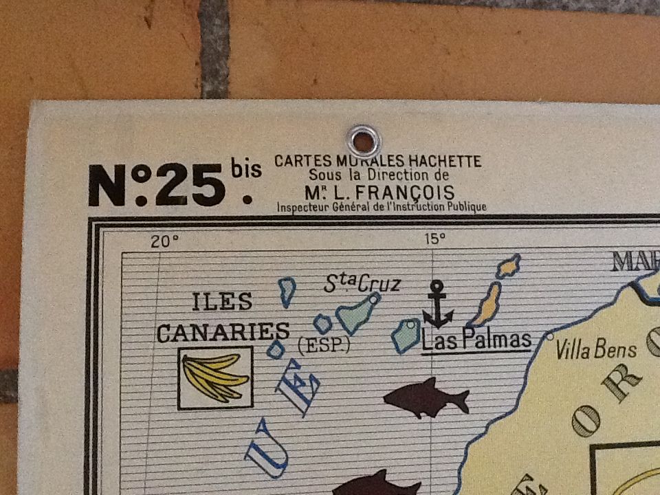 School map No. 26 West Africa and Equatorial hatchet by L. Francis
