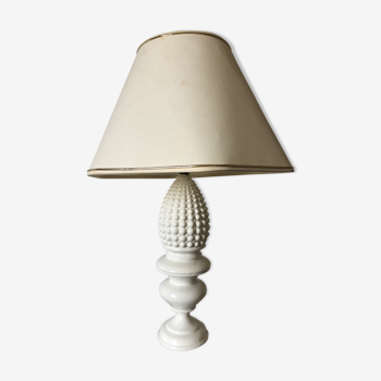 Lampe en céramique blanche