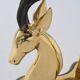 Hollywood Regency style coffee table brass antelope France 1970