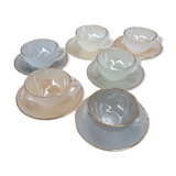 Service vintage harlequin cups