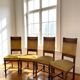 four Victorian dining chairs