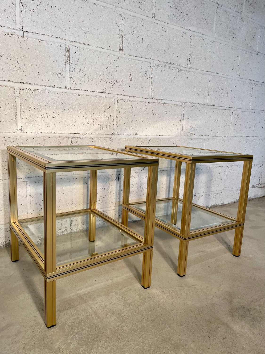 Pair of pieces of sofa Pierre Vandel