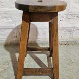 Burmese teak workshop stool