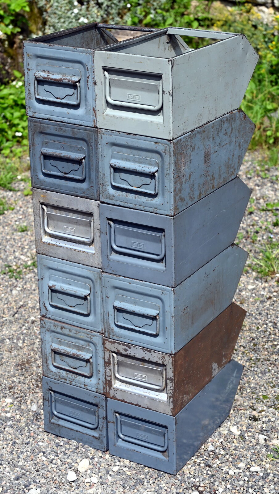 Lot 12 factory spout bins