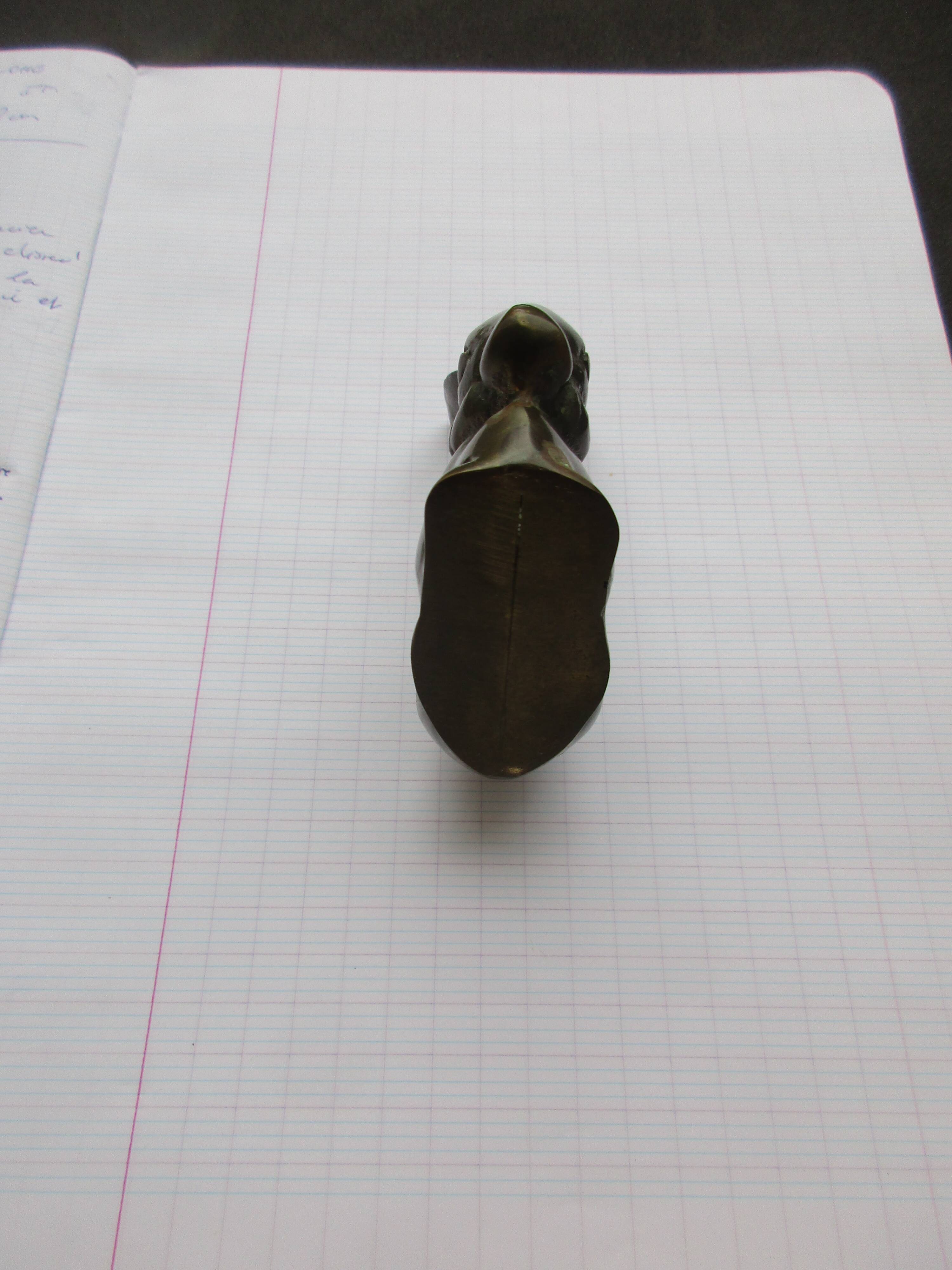 Rabbit-shaped brass paper press