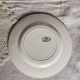 Antique ironstone dessert plate from Salins, Water Lily pattern