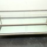 1970 chrome showcase coffee table