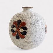 Bitossi by Aldo Londi Chamotte Ball Vase, Italy, 1960s