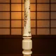 Antique Japanese handpainted floorlight white and gold (new shade)