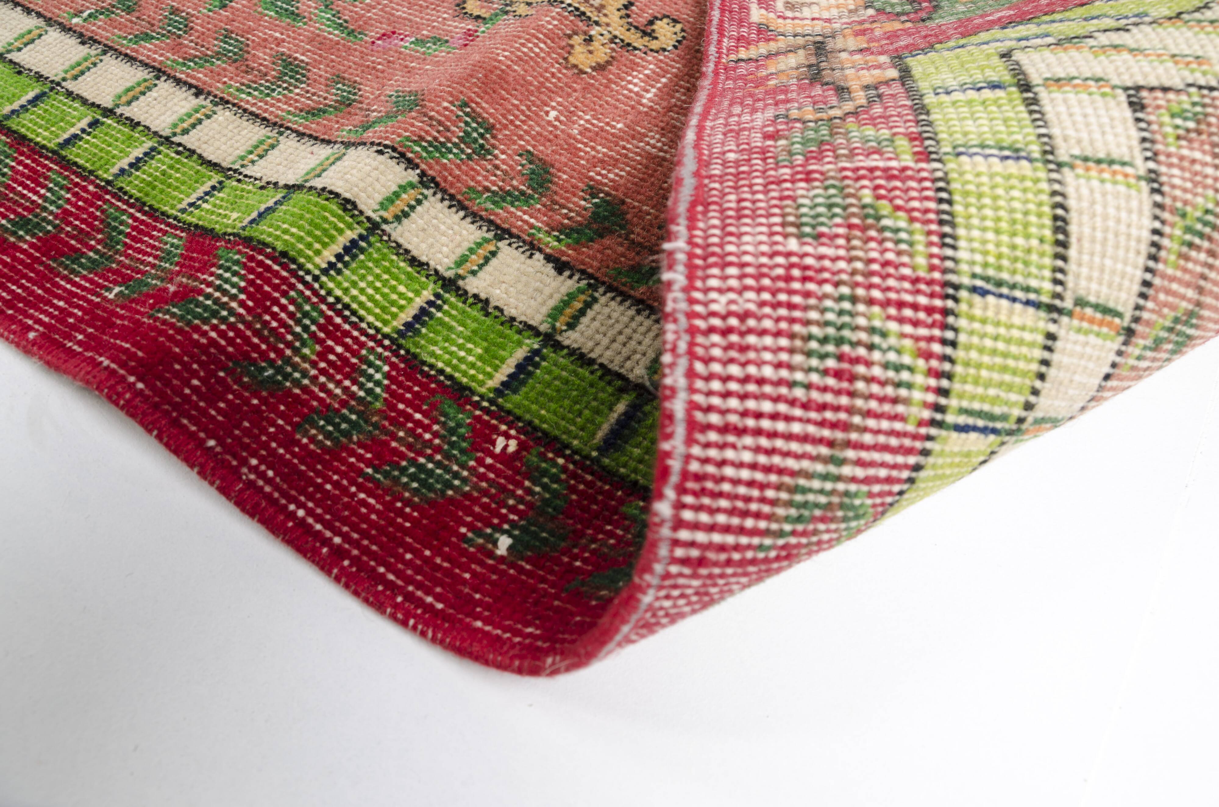 Flower Design Oushak Turkish Floral Rug SKU 2645