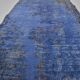 Small Blue Vintage Handknotted Rug