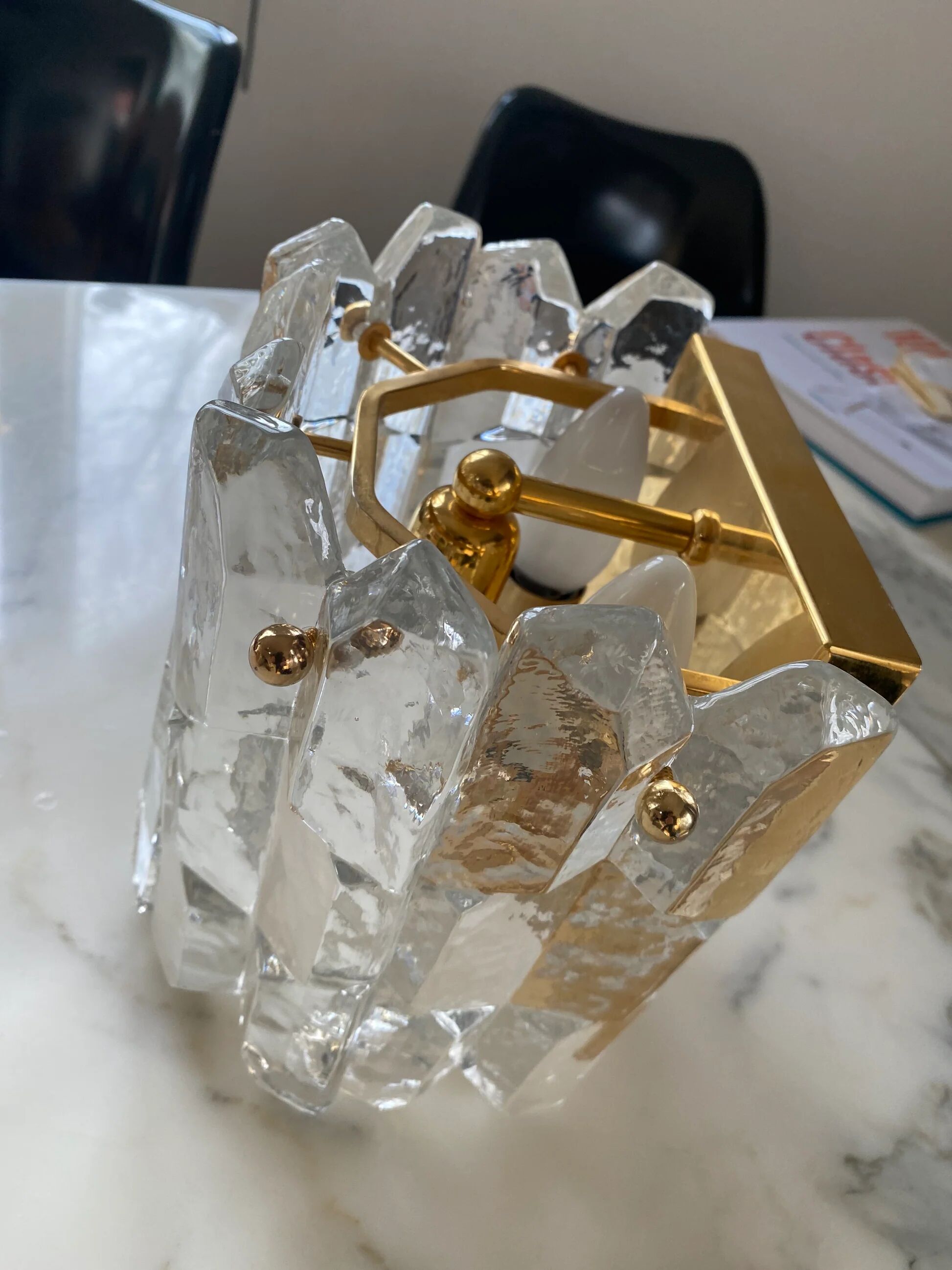 "Palazzo" wall light in crystal by Kalmar, Austria, 1970s
