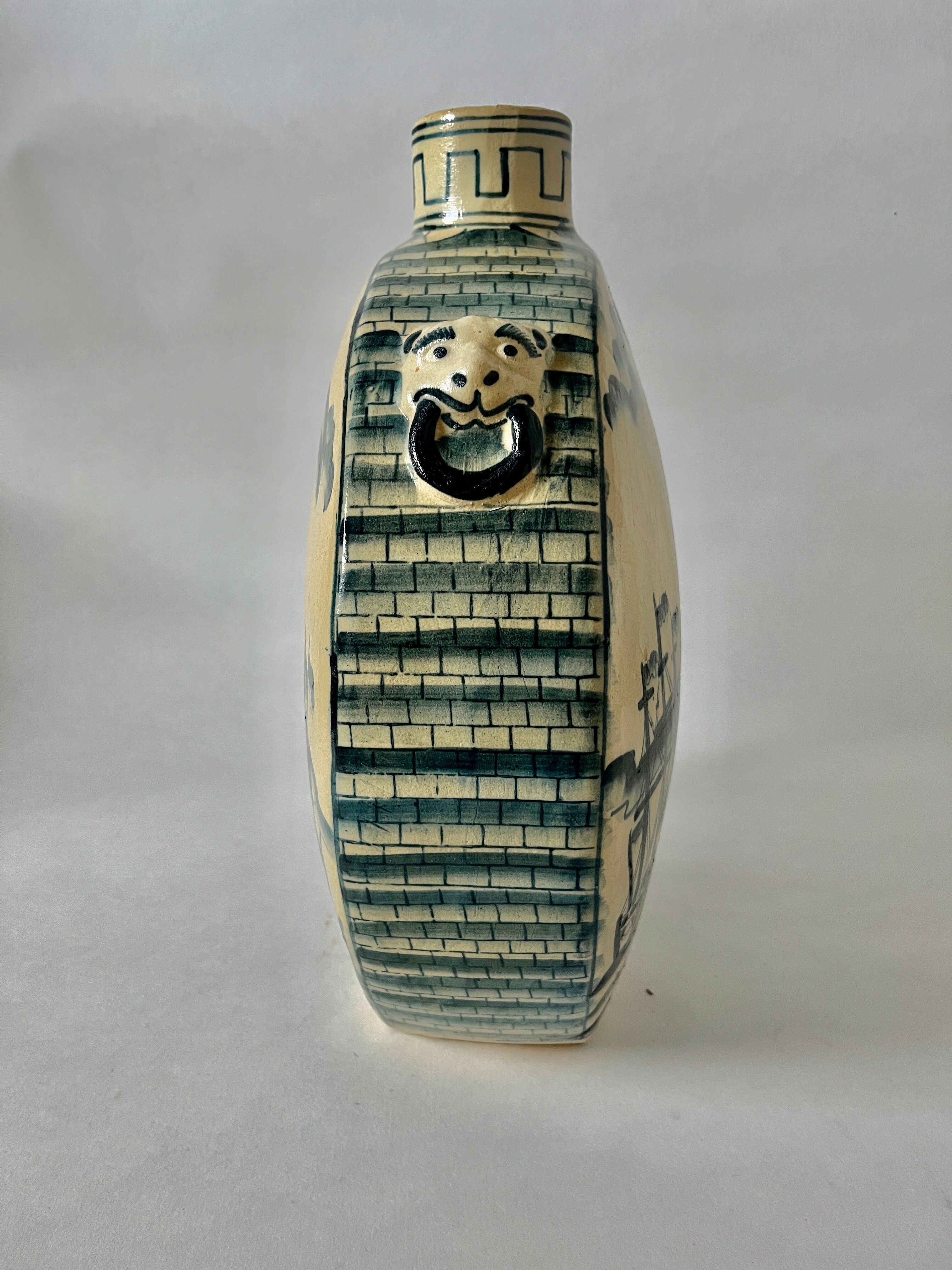 Large gourd vase Chinese style XXth