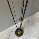 Vintage reed floor lamp