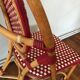 Rattan bistro chair and braiding