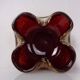 Red & Gold Murano Glass Ashtray by Barovier & Toso, Italy, 1960s