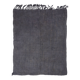 6x7 Charcoal Handwoven Anatolian Kilim Rug, 172x218 Cm