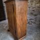 French antique oak wardrobe with one door, 18th century.