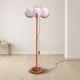 Atomic age floor lamp, vintage hotel lighting, Czechoslovakia 1970s