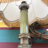 Ancient marble and alabaster column lamp