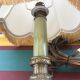 Ancient marble and alabaster column lamp