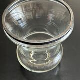 glass and metal vase from the 70s