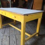 Yellow kitchen table