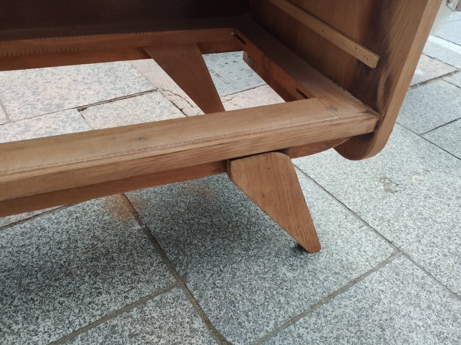 Secrétaire commode ancien vintage pieds compas