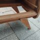 Secrétaire commode ancien vintage pieds compas
