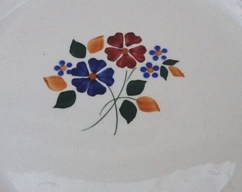 Dessert dish in earthenware Société Amandinoise Saint Amand