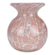 La Rochère pink blown glass vase, vintage