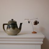 varnished sandstone teapot