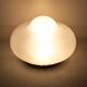 Opaline Murano glass mushroom table lamp, Italy 1970s