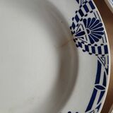 Set of 3 hollow plates Orchies Moulin des Loups Palmes